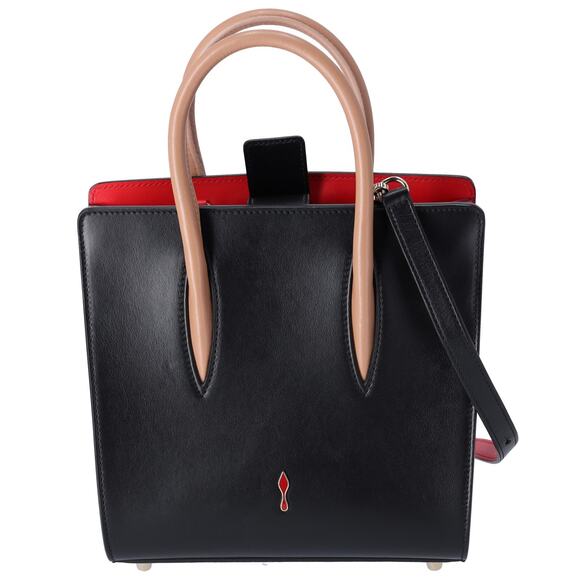 Christian Louboutin Handbags - Christian Louboutin Paloma Small Handbag Black Beige Multi Leopard Leather